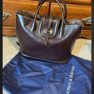 Dooney & Bourke Dark Brown Leather Satchel